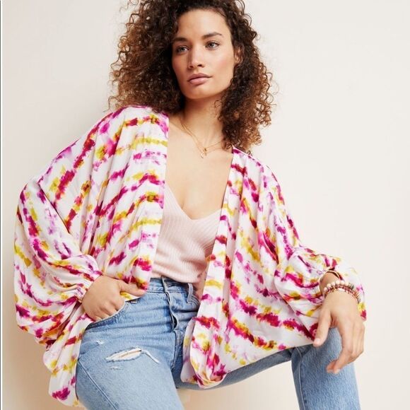 Anthropologie Tops - NWT Anthropologie Dip-Dyed Cocoon Kimono